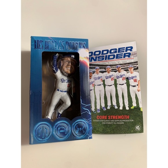 Dodgers Max Muncy Bobblehead and dodgers magazine - Picture 1 of 3